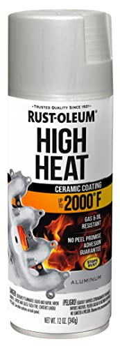Rust-Oleum Automotive High Heat Spray Paint, Flat Aluminum