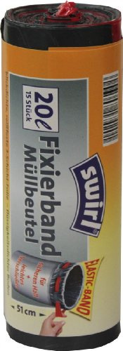 Swirl Fixierband Müllbeutel 20L 15 Stück