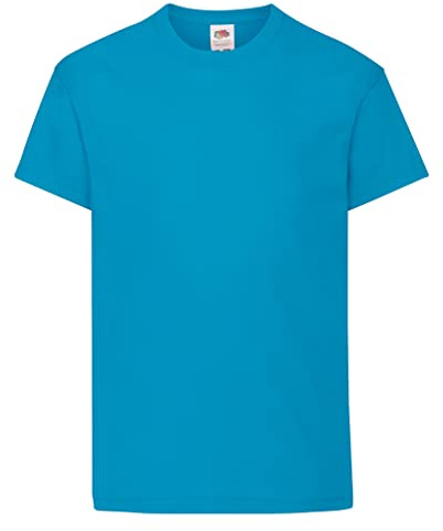 Fruit Of The Loom SS132B Maglietta da ragazzo SS132B Azure Blue 5 anni