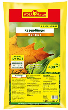 Wolf-Garten 3835040 LK-MU 400 Fertilizzante Prato Autunno, Multicolore, 12x32.5x42 cm