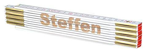Zollstock Steffen mit Namensgravur personalisiert Geschenk