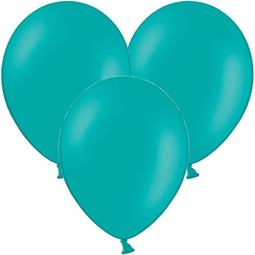 CARPETA 10 Luftballons in * TÜRKIS * zur Dekoration bei Geburtstag, Party und Jubiläum | Kinder Kindergeburtstag Deko Mottoparty Balloons Blue blau Ballons