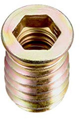 sourcing map Entraînement à Douille Hexagonale Insertion Filetée Interface E-écrou M8 x 20mm Meubles en Bois 50Pcs