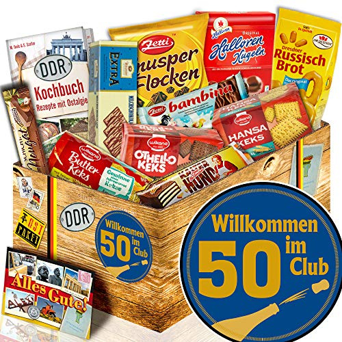 Kekse als Geschenk/Ost Box/Wilkommen im Club 50 / Geburtstag 50 Partner