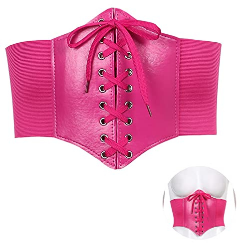 Spldsun Retro Damen Korsett Gürtel, Elastische Taillengürtel, Breit Gürtel für Halloween Partys Kleider