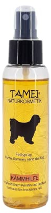 Tamei Bio Fellspray zur Kämmhilfe und Pflege für jeden Hund - natürlich biologisch, 100ml (Nutritiv frisch) - vegan - Fell glättend, vitalisierend und aufbauend