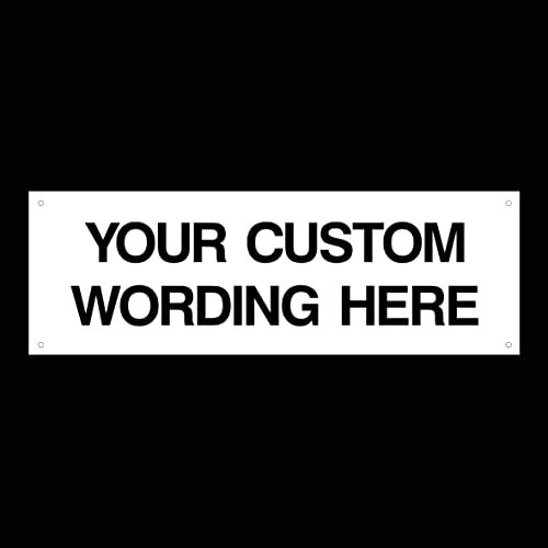 Custom Made Sign (Choose Background Colour, Size, Material & Text) Any