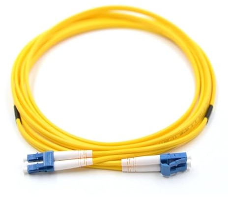 CHB - Cavo patch duplex in fibra ottica, 5 metri, SC LC FC E2000 APC UPC modalità singola OS2 9/125, cavo patch in fibra da 2 mm (LC/UPC - LC/UPC)