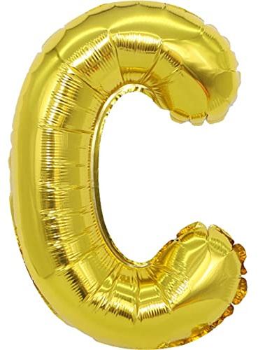 D2D | Party Balloon Buchstabe C in Gold - Größe 40 cm - Folienballon - Buchstabenballon - Geburtstagsdeko