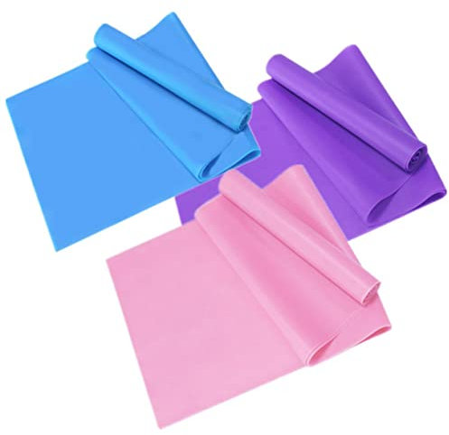 BCOATH 3stücke Yogagürtel Aus Stretchband Widerstandsschlaufe Für Fitness Und Yoga Übungsband Für Männer Frauen Junge Mädchen Elastischer Gurt Für Dehnung Und Flexibilität