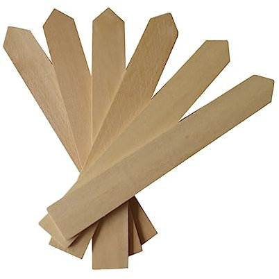 DIKACA Blumenpflanzen 100st Bambuspflanzen Im Freien Etiketten Blumen Pflanzen Topf Für Pflanzen Dekorative Pflanzen Pflanzenmarker Pflanzenpfähle Kombination Hölzern Reis Holzanhänger