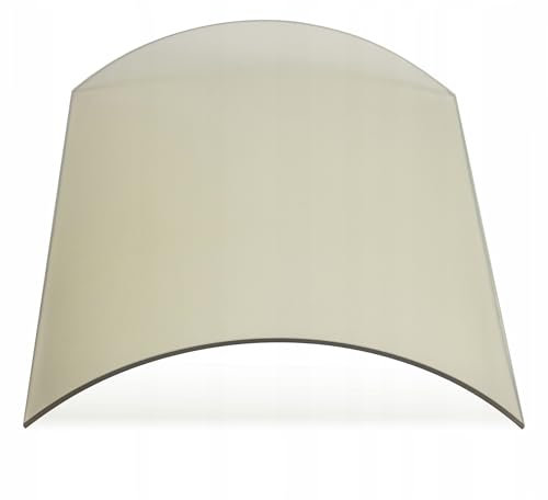 Kaminglas Gebogen | für Fireplace Hark 65 | 448 x 398 x 422 mm Ofenglas Ofenscheibe Sichtscheibe gebogenes Glas Kaminscheibe Kamin Gebogen, Temperaturbeständig bis 800 °C | 44.8x39.8x42.2 cm