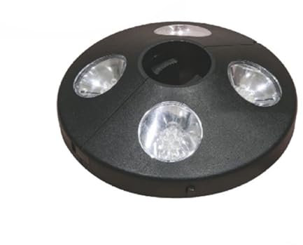 Maury's Lampada LED da Esterno per Ombrellone con Clip di Applicazione a Batteria