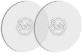 Sallys Tortenplatte 2 Stück Eckig - aus hochwertigem Polycarbonat, Transparent, Wiederverwendbar Cakeboard Tortenunterlage Kuchenplatte Ganaching platte (25 cm)