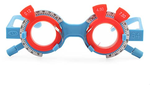 Montatura di Prova per Lenti ottiche Montatura per optometria Regolabile Occhiali per la Prova della Vista Strumento Ottico per Bambini (Nero)