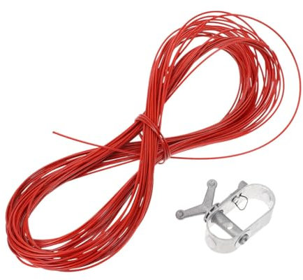 ANDRESLAD Pool Cover Cable Heavy Duty Winch Kit for above Ground Swimming Pools 150ft Steel Cable Ratchet Tensioner for Secure Seasonal Protection