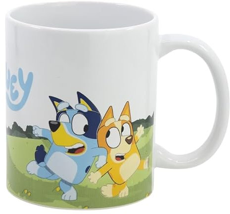 Iconic TV Cartoon Characters Coffee Cups Ceramic Mug 11oz in Gift Box Christmas, Birthday, Perfect (Blue)