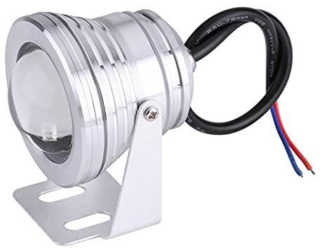 10 W 12 V RGB-LED-Strahler, Wasserdichtes Marineboot-Yachtlicht mit Fernbedienung für Aquarium-Brunnen-Teich (1)