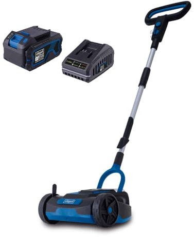 Scheppach Akku-Rasenmäher BC-MP220-X brushless | für bis zu 120m² | Schnittbreite 21,5 cm | Schnitthöhenverstellung 3 Stufen 30 – 50 mm | 20 Volt-IXES-Serie | mit 4Ah Akku & Ladegerät