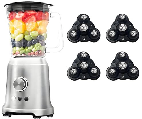 Rotelle per mobili, rotelle per mobili pesanti per macchine da caffè ed elettrodomestici da cucina - mini rotelle e pattini autoadesivi per una mobilità stabile