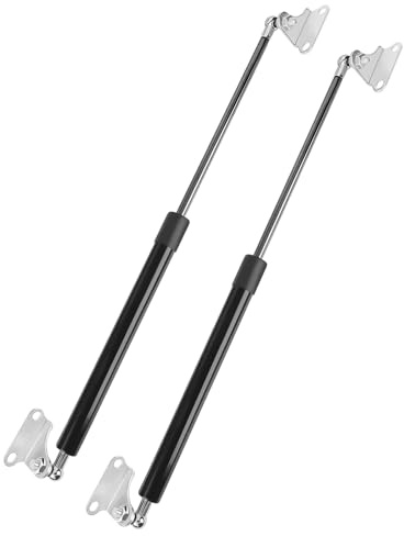 500MM 100N/10KG Amortiguadores con resortes de gas, Soporte hidráulico de amortiguador de presión de gas con resorte de gas tipo L de 2 piezas Para la tapa de la puerta de la cama