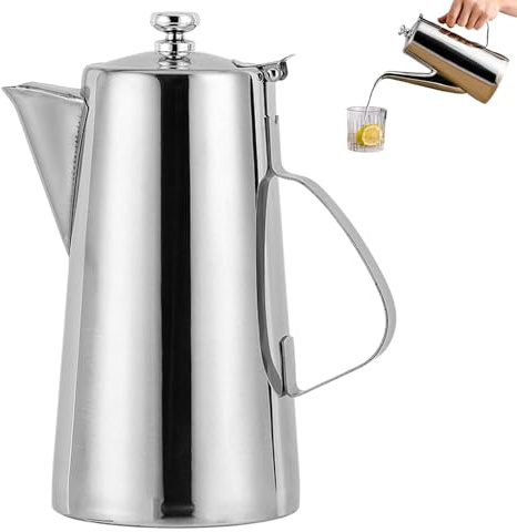 Kettle aus Edelstahl – Trinken Sie einen Wasserkrug, Saft Chip | Getränkespender, große Kapazität für kaltes Wasser, Kettle, Teebeutel, Bar zu Hause, Pitcher für Kaffee, Restauran-Krug