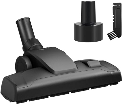 Kodahome Combination Floor Brush Attachment, Compatible with Shopvac Wet Dry Vacuum Cleaners (1-1/4 & 2-1/2 Vac Port), for Hardwood Floor and Carpet Floor