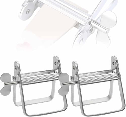 HYBMRQVD Presse-Tubes en Acier Inoxydable, Presse-Tubes de Dentifrice Multifonction, Presse-Tubes de Peinture, pour Tubes de Peinture, teintures capillaires et cosmétiques