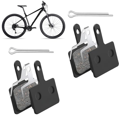2 Paia Freni Bici, Resina Semi-Metallo Pastiglie Freni, Pattini Freno Bici MTB a Disco, High performance Dei Pastiglie Freno Sostituto per Tektro, Shimano B01S B03S B05S MT200