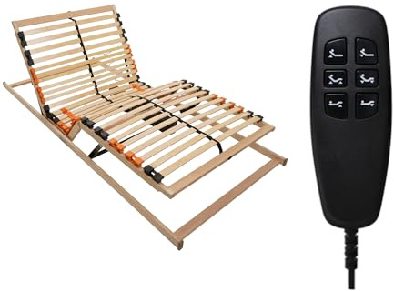 BMM Lattenrost 140x200 cm Fly 2-MOT – elektrisch verstellbar (2-motorig), 7 Zonen, für alle Matratzen, vormontiert, Höhe 7 cm, Made in Germany