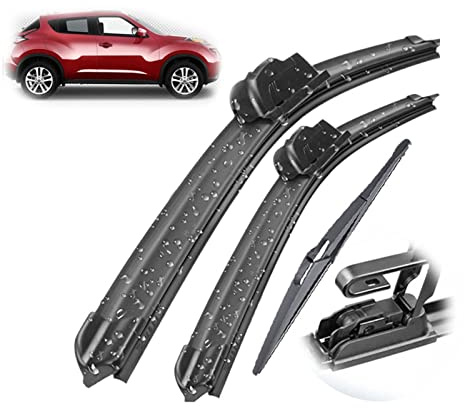 Wipers Parts 22+14+12 Front Rear Wiper Blades Set Windshield Windscreen Window Brushes For Nissan For Juke F15 2010-2016