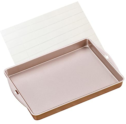 GLEAVI Nougat Baking Mold Non-Stick Pastry Baking Tray Set Rectangle Shape Grid Panel for DIY Nougat Pastry Tools