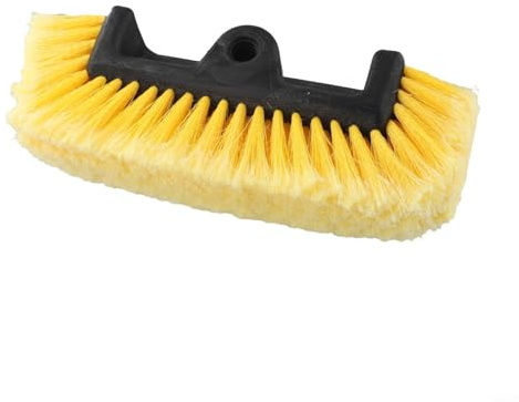 Honseadek Cabezal de cepillo de lavado de coche de cerdas suaves de 10 pulgadas con cerdas de nailon para limpieza exterior de automóviles, caravanas, camiones, barcos y caravanas