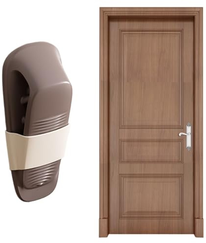 Lot de 4 cales de butée de porte – Bloqueurs de sol, design anti-collision sans perçage, arrêts réglables fiables | Bouchons de porte décoratifs coupe-vent créatifs pour la protection de porte