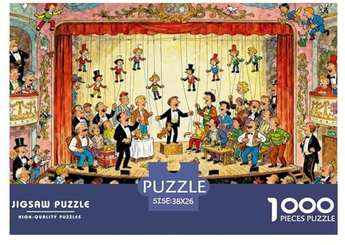 Puppentheater Hölzerne Puzzles Wasserfest 1000 Teile DIY- Puzzle Für Erwachsene Herausfordernd Und Kniffligzur Heimdekoration