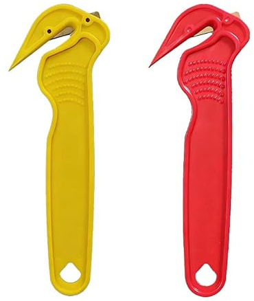 Vmoomax 2 Pcs Box Cutter Set, Box Openers for Cardboard, Stretch Film, Foam and Plastic Materials, Compact Packaging Tools for Warehouse, DIY, Shipping and E-Commerce