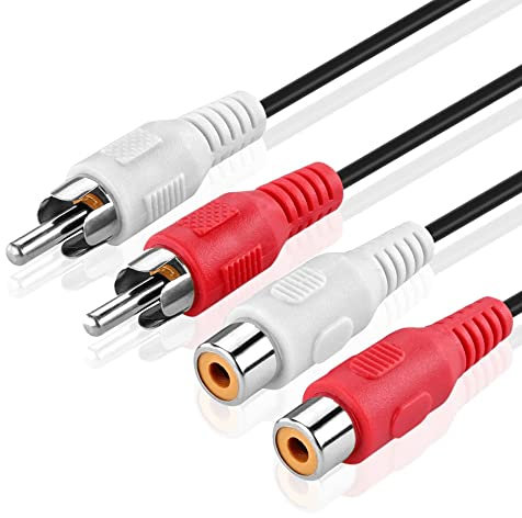 CABLEPELADO Câble Audio RCA Mâle à Femelle | Extension Stéréo | 5 Mètres