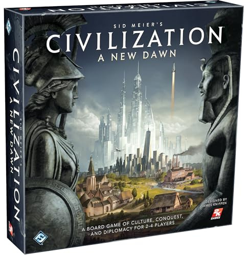 Asmodee Sid Meier's Civilization: A New Dawn Board Game - Rewrite History Your Way! Strategy Game for Kids & Adults , Ages 14+, 2-4 Players, 1-2 Hour Playtime