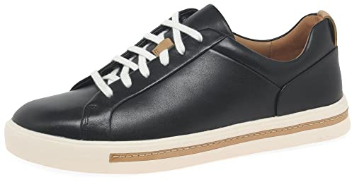 Clarks Un Maui Lace, Zapatillas Mujer, Negro (Black Leather), 41 EU