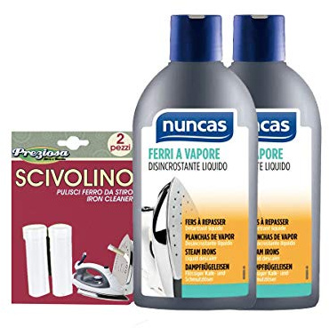 NUNCAS FERRI A VAPORE 250 ML X 2 PZ + SCOVOLINO PULISCI FERRO