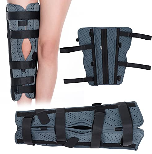 Inmovilizador de rodilla ajustable Alivio del dolor en las articulaciones Soporte de rodilla transpirable Soporte de pierna Soporte de rodilla para rótula, menisco y ligamentos Protección de rodilla a