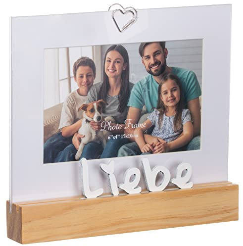 Brandsseller Bilderrahmen Liebe ca. 19 x 18 x 3 cm Fotorahmen