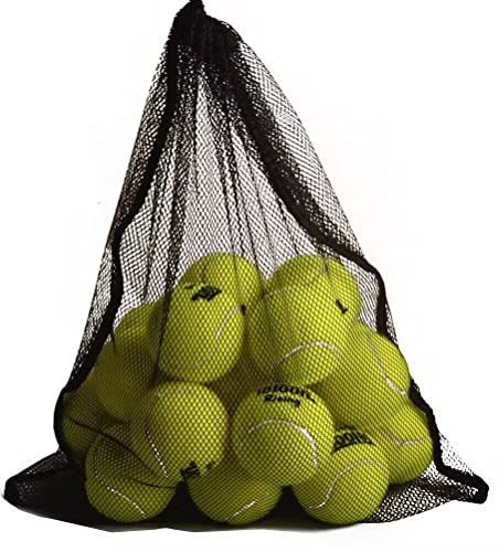 zalati Tennis Net Bag 4pcs Mesh Pocket Portable Container for Storage Baseball Golf Ping Pong Ball Sports Shoes Carry