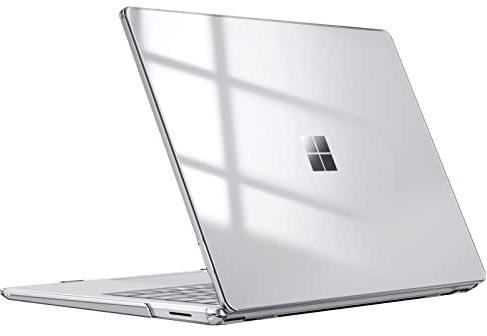 Fintie Hülle Kompatibel mit 15 Zoll Microsoft Surface Laptop 5/4/3 mit Metall-Tastatur (Modelle 1872/1873/1953/1979), Ultradünne Hartschale Schutzhülle Snap Case, Transparent