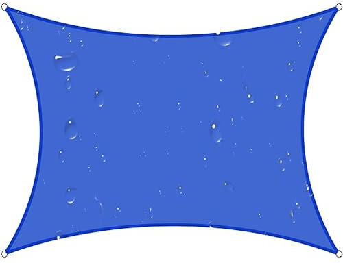 AZHANGYB Voile D'Ombrage ImperméAble Triangulaire 2x4m, Toile Ombrage RéSistant à l'eau, Filet Dombrage Triangle RéSistant 98% Protection Rayons UV pour Patio ExtéRieur