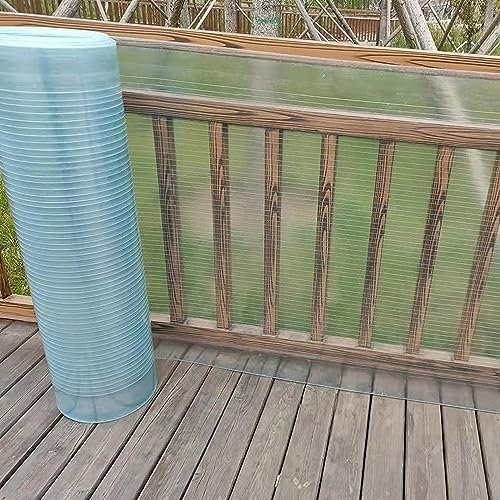 Dachbau Platten Kunststoff-Dachplatte, Polycarbonat, 1 Mm, UV-Schutz, Markise, Regenschutz For Den Außenbereich, For Gewächshäuser, Schuppen, Carports, Hütten, Zwinger Oder Garagen ( Size : WxL:1.5x15