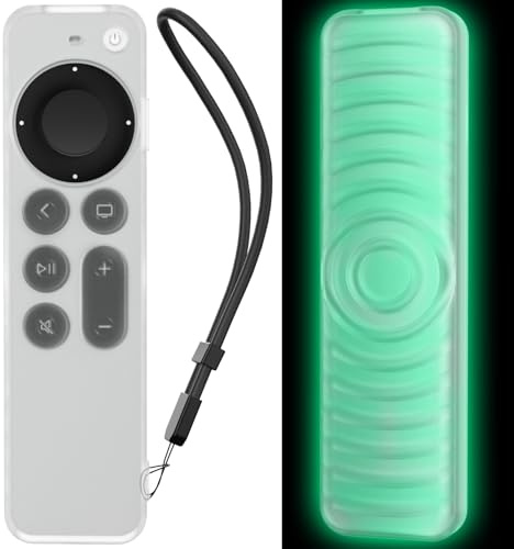 AHASTYLE Fernbedienung Hülle für Apple TV Siri Remote Control 4K 3/2. Gen | Inklusive Trageband, Hervorragende Griffigkeit, Hohe Stoßdämpfung, Fallschutz
