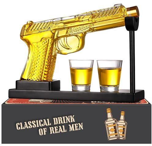 Oaksea Whisky Gifts for Men, Whisky Decanter with Shot Glasses, Whiskey Mens Gifts for Christmas, Whiskey Gift Sets Stocking Fillers for Men, Funny Xmas Gifts for Dad Grandad, Cool Gifts for Him