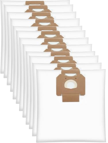 GAS 35 Vacuum Cleaner Bags for Bosch Professional Wet/Dry Vacuum Cleaner - Accessories for GAS 35 L AFC/M AFC/L SFC+ - Spare Parts Industrial Vacuum Cleaner (12 Replacement Bags)