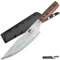 FULLHI Cuchillo de Cocina de Hoja Martillada, Cuchillos de Chef Antiadherentes, Cuchillos de Cocina de Acero Inoxidable Alemán Premium con Funda, Mango de Madera Pakka (Cuchillo de cocinero de 7,9)